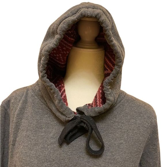 VTG CABIN FEVER WOMEN (EN) LARGE GRAY/ RED two size SWEATER, - Picture 5 of 16